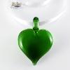 Pendentif en verre "Coeur de Verre" vert - Adrian Colin