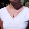 Collier cravate "Corolle" ambre - Elodie Pavie