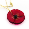 Bijou en verre - Collier "Coquelicot" rouge - Mari&Femme