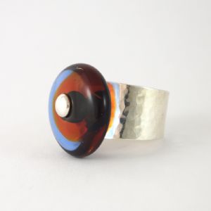 Bague en verre "Bulle" - Valérie Vayre