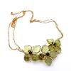 Collier "Trois Fleurs" vert clair - Elodie Pavie