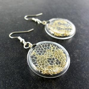 Boucles d'oreilles Dentelle Verre