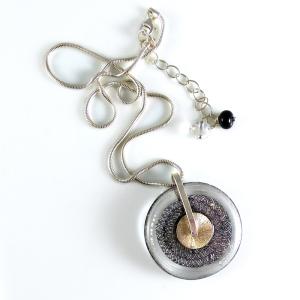 Pendentif en verre de Murano "Tricot" - Floriane Lataille