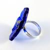 Bijou en verre - Bague "Anémone Bleue"- Mari&Femme