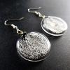 Boucles d'oreilles en verre "Dentelle" Argent - Adrian Colin