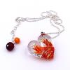 Collier en verre de Murano "Coeur de Feu" - Floriane Lataille