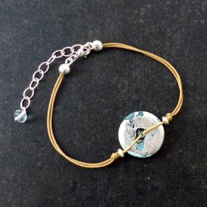 Bracelet en verre de Murano "Clair de Lune" - Floriane Lataille