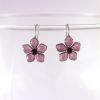 Boucles d'oreille en verre "Fleurs" - Elodie Pavie