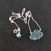 Collier "Sur un petit nuage" en verre de Murano et argent  - Floriane Lataille