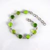 Bracelet en verre "Cabochons" Vert - Elodie Pavie