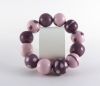 Bracelet de perles assorties roses et mauves - Cocodès