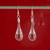 Boucles d'oeilles "Goutte de Verre" transparence - Adrian Colin