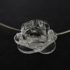 Collier en verre "Rose de Verre" transparence - Adrian Colin