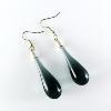 Boucles d'oeilles "Goutte de Verre" Anthracite - Adrian Colin