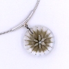 Pendentif en verre "Implosion Florale" - beige - Floriane Lataille