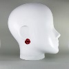 Bijou en verre - Boucles d'oreille "Petits Coquelicots" rouges - Mari&Femme