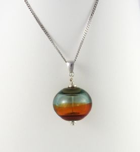 Pendentif en verre "Bulle Manhattan" - Valérie Vayre