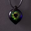 Bijou en verre - Pendentif "Couronne" vert - Arnaud Kornheiser