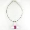 Collier en verre "Goutte de Verre" rose - Adrian Colin