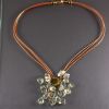 Bijou en verre - Collier "Cascade" bronze - SaraBartko