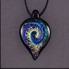 Bijou en verre - Pendentif "Spirale" Bleu- Arnaud Kornheiser