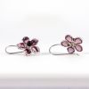 Boucles d'oreille en verre "Fleurs" - Elodie Pavie