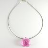 Collier en verre "Rose de Verre" rose - Adrian Colin