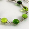 Bracelet en verre "Cabochons" Vert - Elodie Pavie