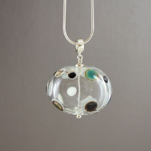 Pendentif en verre "Galaxie" - Valérie Vayre