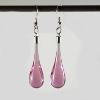 Boucles d'oeilles "Goutte de Verre" Rose - Adrian Colin