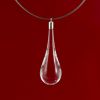 Collier en verre "Goutte de Verre" transparence - Adrian Colin