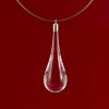 Collier en verre "Goutte de Verre" transparence - Adrian Colin