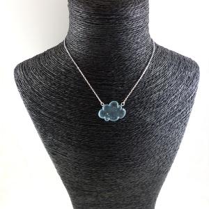 Collier "Sur un petit nuage" en verre de Murano et argent  - Floriane Lataille