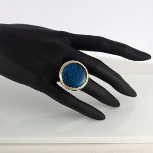 Bague en verre "Les Pétillantes" Turquoise - Mari&Femme