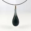 Collier en verre "Goutte de Verre" anthracite - Adrian Colin