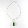 Collier en verre "Goutte de Verre" vert - Adrian Colin