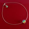 Collier Arc-en-Ciel en verre de Murano et argent  - Floriane Lataille