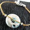 Bracelet en verre de Murano "Clair de Lune" - Floriane Lataille