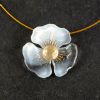 Bijou en verre - Pendentif "Fleur blanche" - Mari&Femme