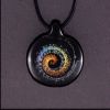 Bijou en verre - Pendentif "Spirale" cuivre - Arnaud Kornheiser