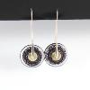 Boucles d'oreilles en verre "Tricot" - Floriane Lataille