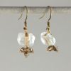 Bijou en verre - Boucles d'oreilles "Perlière" beige - SaraBartko