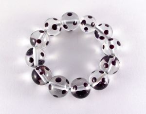 Bracelet de perles "Plumetis" en verre de Murano - Cocodès